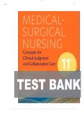 TEST BANK FOR Medical-Surgical Nursing&colon; Concepts for Clinical Judgment and Collaborative Care 11th edition by Donna D&period; Ignatavicius ISBN&colon; 978-0323878265 COMPLETE GUIDE WITH RATIONALES 100&percnt; VERIFIED A&plus; GRADE ASSURED&excl;&excl;&excl;&excl;NEW LATEST UPDATE&excl;&excl;&excl;&excl;&excl;&excl;