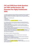 CHC & CHFM Exam Guide 2026&colon; Practice Questions & Answers