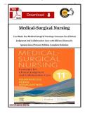 Test Bank for Medical Surgical Nursing Concepts for Clinical Judgment and Collaborative Care&comma; 11e &lpar;Eleventh Edition&rpar; by Donna D Ignatavicius All Chapters Complete Nursing Exam Resource&sol; newest update 2026