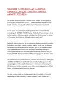 WGU D381 E-COMMERCE AND MARKETING ANALYTICS 187 QUESTIONS WITH VERIFIED ANSWERS 2025&sol;2026&comma;100&percnt;CORRECT