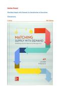 Solution Manual for Matching Supply with Demand An Introduction to Operations Management&comma; 5th Edition Cachon