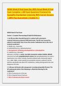 Nr565 Week 8 Final Exam Dec-2025 Actual Week 8 Final Exam Complete 1-100 Exam Questions Proctored Via Examplify Chamberlain University With Correct Answers &vert; 100&percnt; Pass Guaranteed &vert; Graded A&plus; &vert;