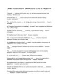 DBMS ASSESSMENT EXAM QUESTIONS & ANSWERS
