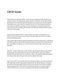 CRCR Exam Guide Questions and Answers