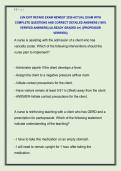 LVN EXIT RETAKE EXAM NEWEST 2026 ACTUAL EXAM WITH  COMPLETE QUESTIONS AND CORRECT DETAILED ANSWERS &lpar;100&percnt;  VERIFIED ANSWERS&rpar; &vert;ALREADY GRADED A&plus;&vert; &vert;&vert;PROFESSOR  VERIFIED&vert;&vert;