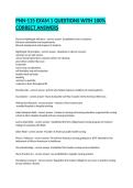 PNN-115 EXAM 1 QUESTIONS WITH 100&percnt; CORRECT ANSWERS