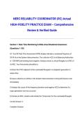 NERC RELIABILITY COORDINATOR &lpar;RC&rpar; Actual HIGH-FIDELITY PRACTICE EXAM &ndash; Comprehensive Review & Verified Guide