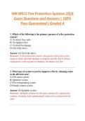 NM MS12 Fire Protection Systems 2026 Exam Questions and Answers &vert; 100&percnt; Pass Guaranteed &vert; Graded A
