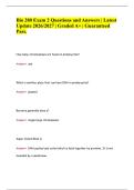 Bio 280 Exam 2 Questions and Answers &vert; Latest Update 2026&sol;2027 &vert; Graded A&plus; &vert; Guaranteed Pass&period;