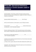 SPCE 609&colon; Operational Definitions questions n correct answers rated A&plus; 2025&sol;2026