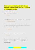 MRSE Test Exam Questions & 100&percnt; Correct Answers &vert; Latest Update 2026&sol;2027 &vert; Graded A&plus; &vert; Guaranteed Pass&period;