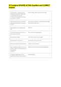 AZ Caregiver UPDATED ACTUAL Questions and CORRECT  Answers