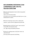 DATA ENGINEERING PROFESSIONAL EXAM COMPREHENSIVE SCRIPT 2026 FULL SOLUTION TESTED ITEMS
