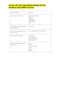 TACOPS MP BOLC TEST REVIEW UPDATED ACTUAL  Questions and CORRECT Answers