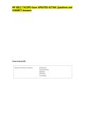 MP BOLC TACOPS Exam UPDATED ACTUAL Questions and  CORRECT Answers