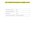 LSCO I UPDATED ACTUAL Questions and CORRECT Answers 