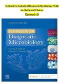 Textbook of Diagnostic Microbiology 7th Edition Mahon Lehman Test Bank