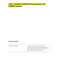 LSCO 1 LOG BOLC UPDATED ACTUAL Questions and  CORRECT Answers