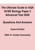 AQA GCSE Biology Paper 2 &ndash; Complete Exam Study Guide