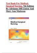 Test Bank For Medical- Surgical Nursing&comma; 7th Edition By Adrianne Dill Linton And Mary Ann Matteson