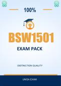 BSW1501 EXAM PACK 2026 - Distinction Guaranteed  &lowbar;UNISA