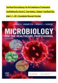 Microbiology for the Healthcare Professional 3rd Edition VanMeter Hubert Test Bank
