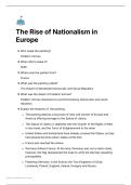 rise of nationalism in europe class 10 notes