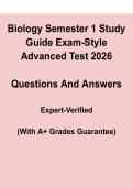Biology Semester 1 Study Guide&lowbar;Exam-Style Questions and Verified Answers&period;pdf