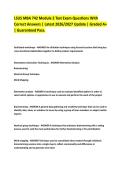 LSUS MBA 742 Module 2 Test Exam Questions With Correct Answers &vert; Latest 2026&sol;2027 Update &vert; Graded A&plus; &vert; Guaranteed Pass&period;