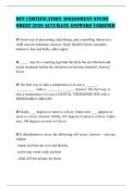 DCF CERTIFICATION ASSESSMENT STUDY SHEET 2026 ACCURATE ANSWERS VERIFIED