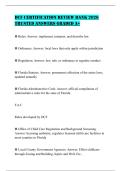 DCF CERTIFICATION REVIEW BANK 2026 TRUSTED ANSWERS GRADED A&plus;