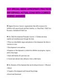 DCF SPECIAL NEEDS APPROPRIATE PRACTICES SNP ESPANOL ACTUAL EXAM WITH CORRECT VERIFIED ANSWERS
