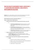 NUR 216 HEALTH ASSESSMENT EXAM 1 AZCN CHAP 1 7 &vert; QUESTIONS AND ANSWERS &vert; 2026 UPDATE