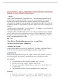 WGU D670 PART A1 TASK 1 &vert; ELEMENTARY LITERACY METHODS &vert; 2026 UPDATE &vert; PASSED ON FIRST ATTEMPT &vert; 100&percnt; CORRECT