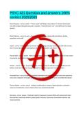PSYC 421 Question and answers 100&percnt; correct 2025&sol;2026