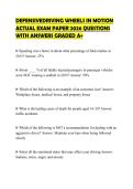 DEFENSIVEDRIVING WHEELS IN MOTION ACTUAL EXAM PAPER 2026 QUESTIONS WITH ANSWERS GRADED A&plus;