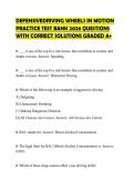DEFENSIVEDRIVING WHEELS IN MOTION PRACTICE TEST BANK 2026 QUESTIONS WITH CORRECT SOLUTIONS GRADED A&plus;