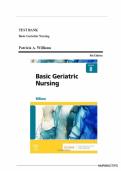 Test Bank - Basic Geriatric Nursing&comma; 8th Edition &lpar;Patricia A&period; Williams &rpar;&comma;  Verified Chapter 1-20 &plus; NCLEX Case Studies with answers &vert; All Chapters  &lpar; 1-20 &rpar; Complete Newest Version &comma;  A&plus; GUIDE 