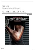 Test Bank -  Principles of Anatomy and Physiology 16th Edition &lpar;Gerard J&period; Tortora & Bryan H&period; Derrickson &rpar; &vert; Latest Edition&period;
