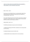 NURS 143 FINAL EXAM &lpar;D2L QUESTIONS&rpar; AND ANSWERS &vert; 2026 UPDATE &vert; WITH COMPLETE SOLUTION