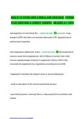 WGU Ḍ115 PATHO UNIT 6 RENAL ANḌ UROLOGIC  SYSTEMS  EXAM QUESTIONS & CORRECT ANSWERS  GRAḌEḌ A&plus; 2025