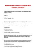 NURS 495 Review Exam Questions With Answers 100&percnt; Pass 