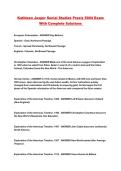 Kathleen Jasper Social Studies Praxis 5004 Exam With Complete Solutions 