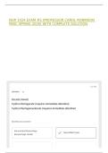 NUR 1024 EXAM &num;5 &lpar;PROFESSOR CAROL ROBINSON PBSC SPRING 2026&rpar; WITH COMPLETE SOLUTION