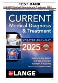 CURRENT Medical Diagnosis and Treatment 2025 Test Bank &vert; 64th Edition