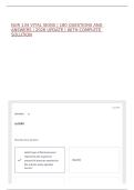 NUR 134 VITAL SIGNS &vert; 180 QUESTIONS AND ANSWERS &vert; 2026 UPDATE &vert; WITH COMPLETE SOLUTION