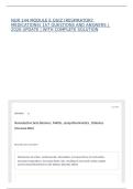 NUR 144 MODULE E QUIZ &lpar;RESPIRATORY MEDICATIONS&rpar; 157 QUESTIONS AND ANSWERS &vert; 2026 UPDATE &vert; WITH COMPLETE SOLUTION