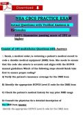 NHA CBCS Practice Exam Actual Questions with Verified Correct Answers and Detailed Rationales Designed for Medical Billing and Coding Students Preparing for the National Healthcareer Association Certification Exam Includes Real Exam Style Practice Questio