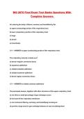 BIO 2870 Final Exam Test Banks Questions With Complete Answers 