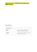 LSCO 1 Bolc Exam TC UPDATED ACTUAL Questions and  CORRECT Answers